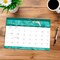 Crackled Blush | 2027 14 x 10 Inch 18 Months Monthly Desk Pad Calendar | July 2026 - December 2027 | Sticker Sheet | Plato | Planning Stationery
